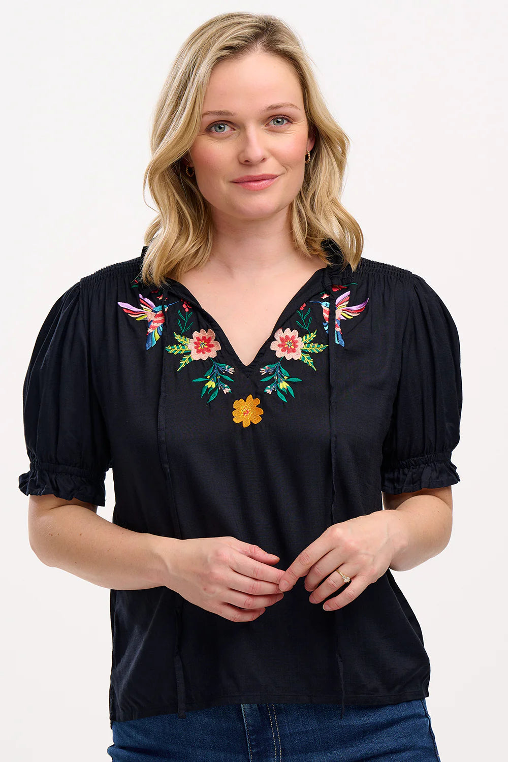 Spring Hummingbird Top