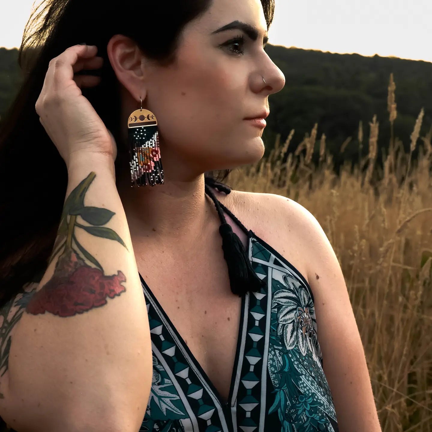 Moth Fringe Earrings