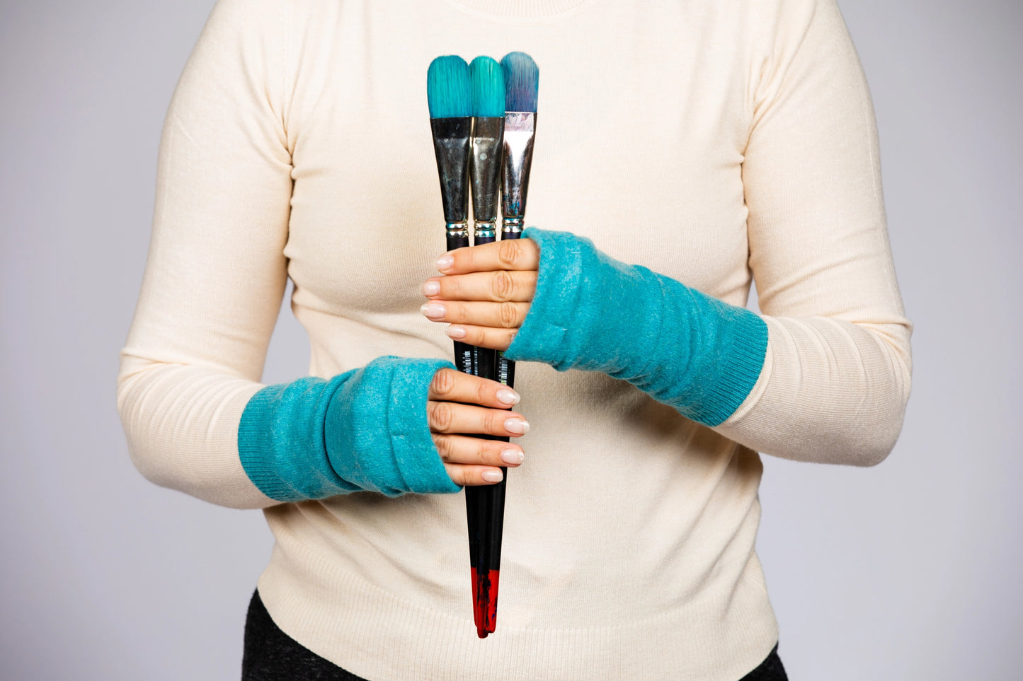 Cashmere Fingerless Gloves