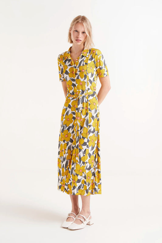 Pretty Yellow Flowers Dress