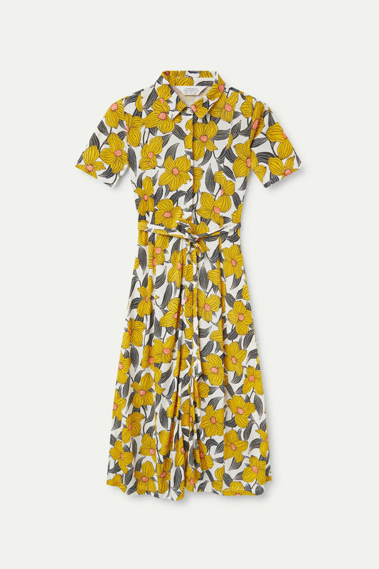 Pretty Yellow Flowers Dress
