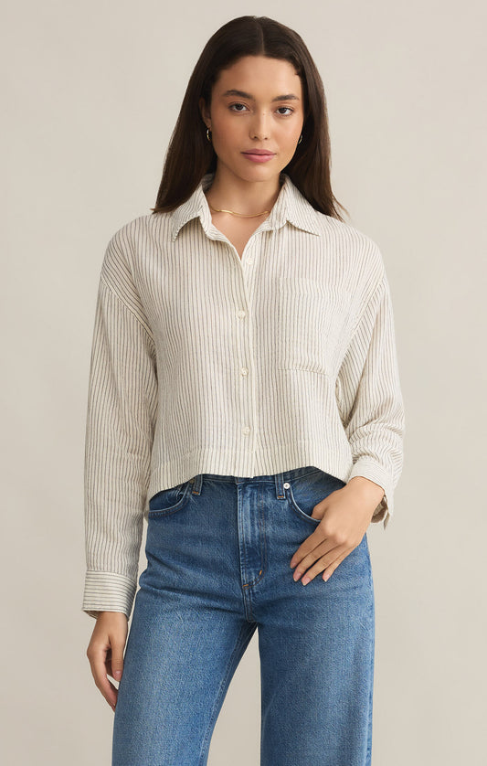 Solana Stripe Crop Top