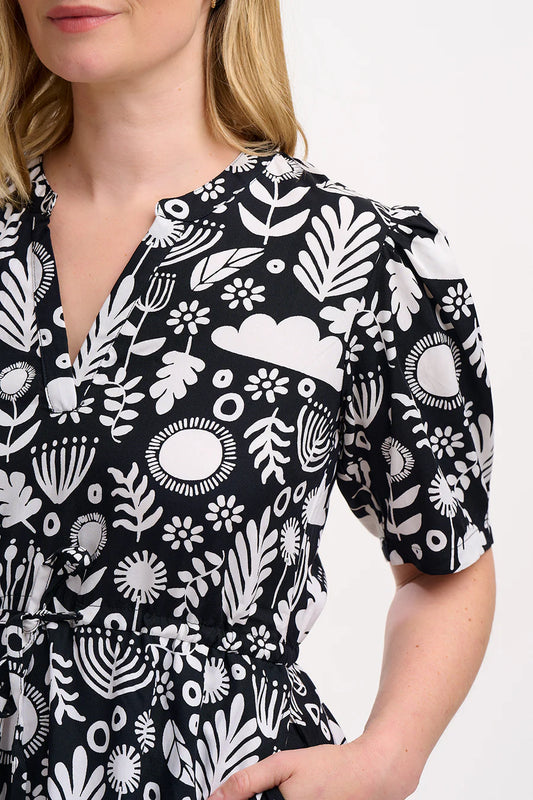 Botanical Babydoll Dress