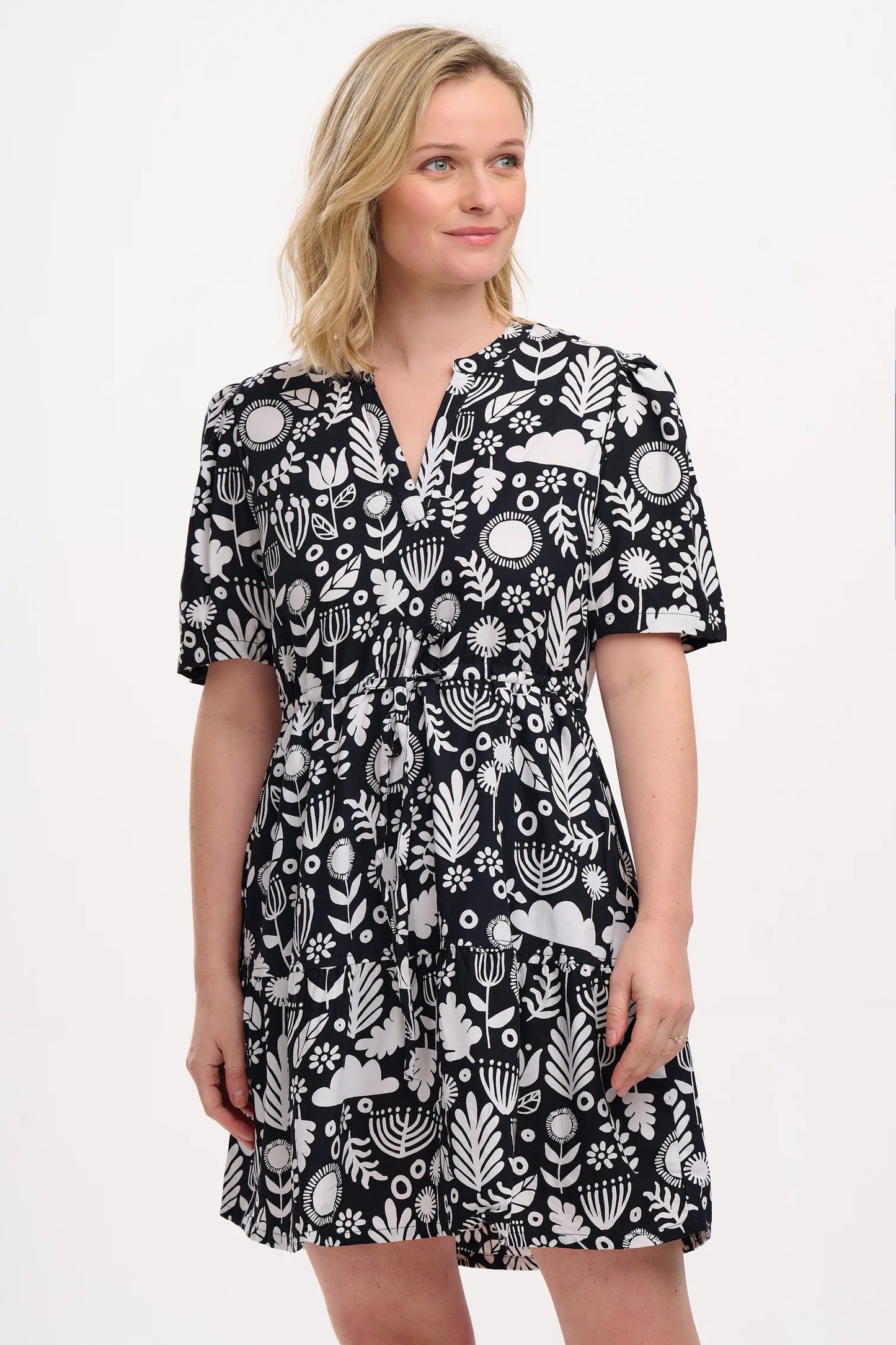 Botanical Babydoll Dress