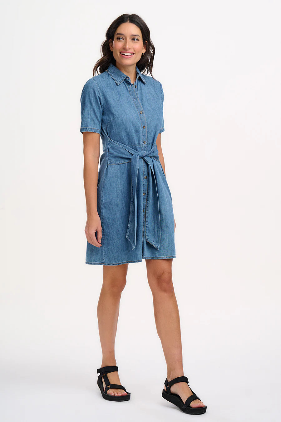 Denim Tie Dress