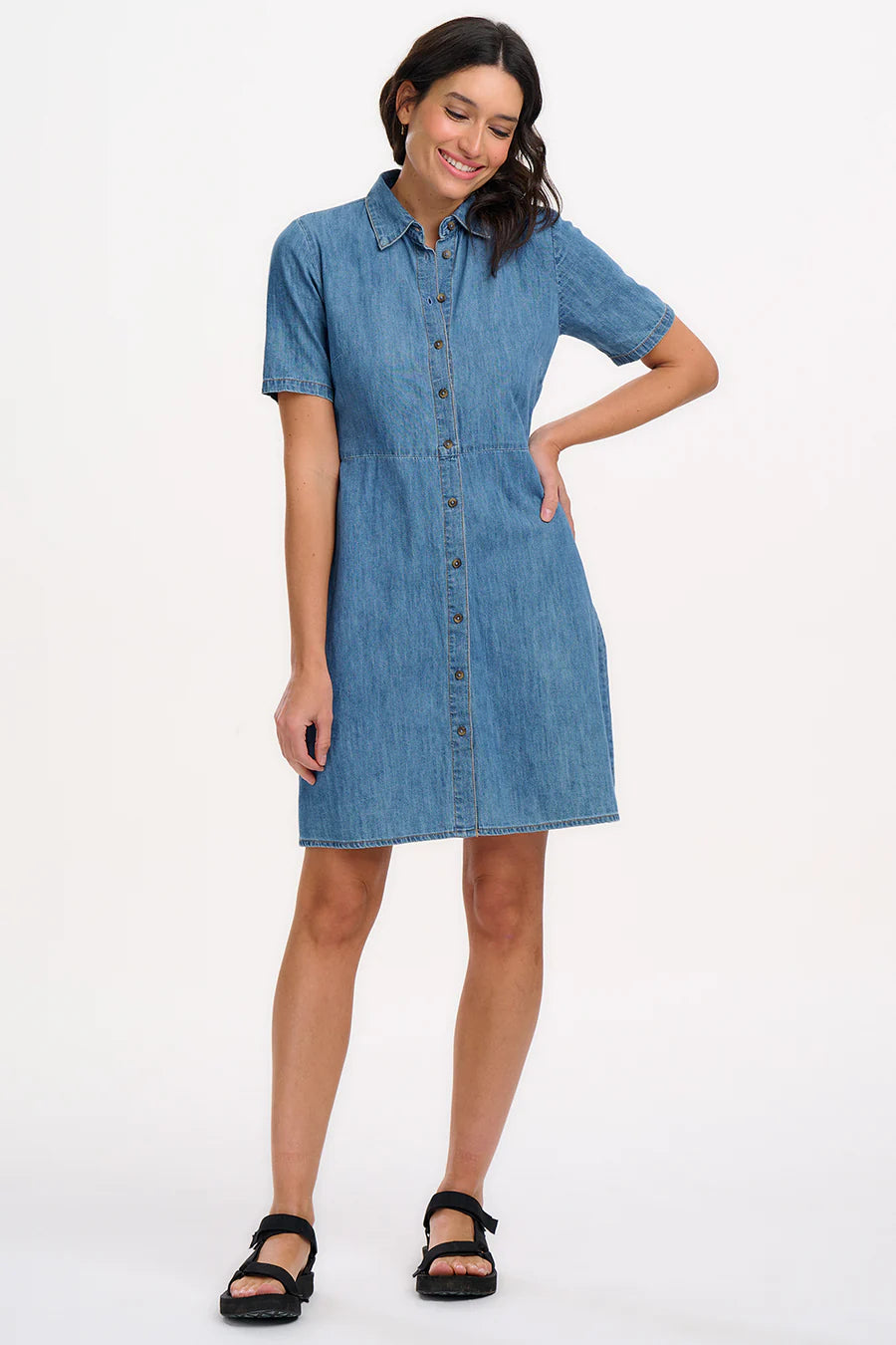 Denim Tie Dress