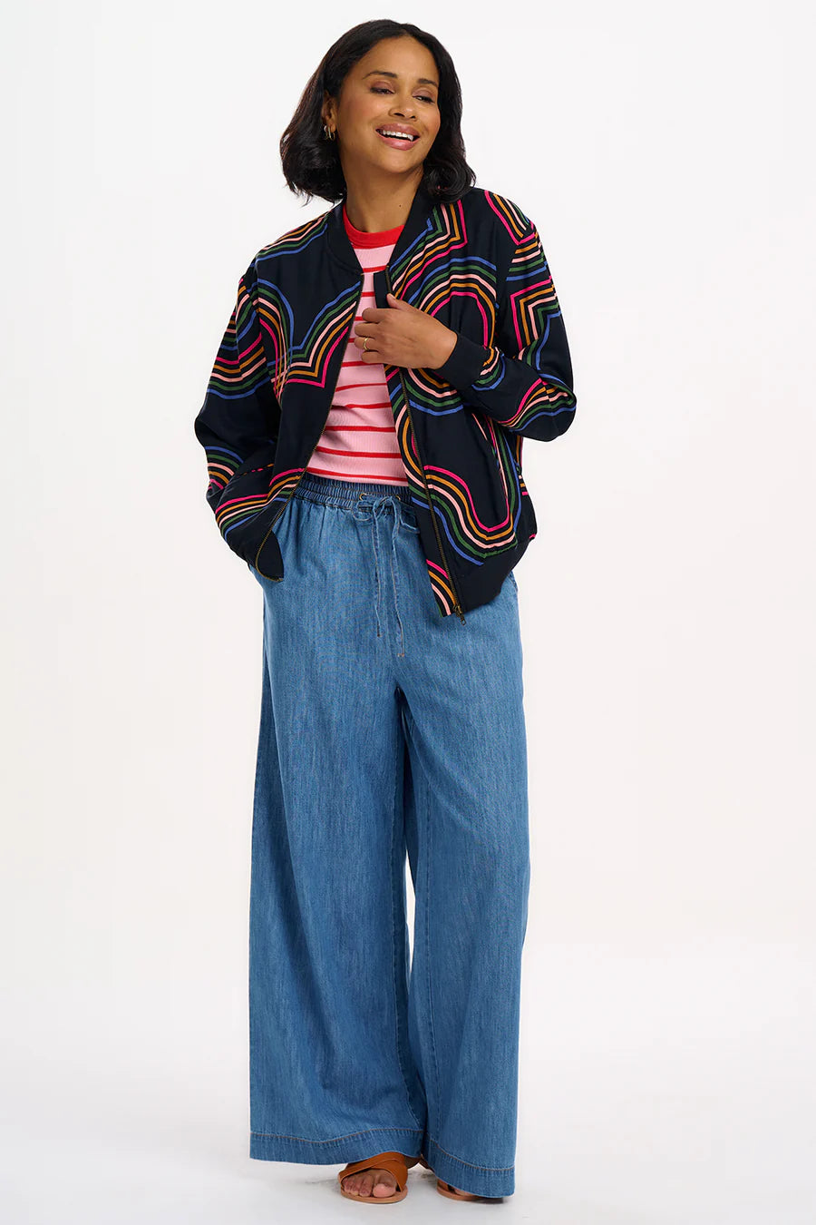 Summer Swirl Bomber Jacket