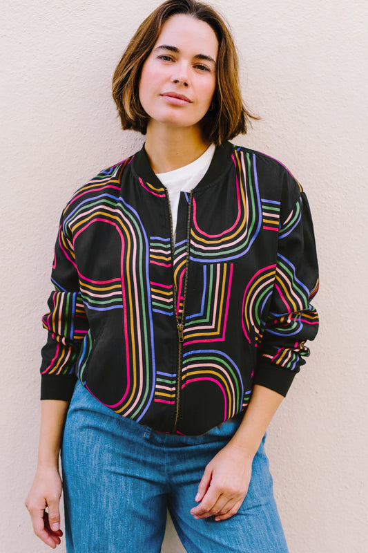 Summer Swirl Bomber Jacket
