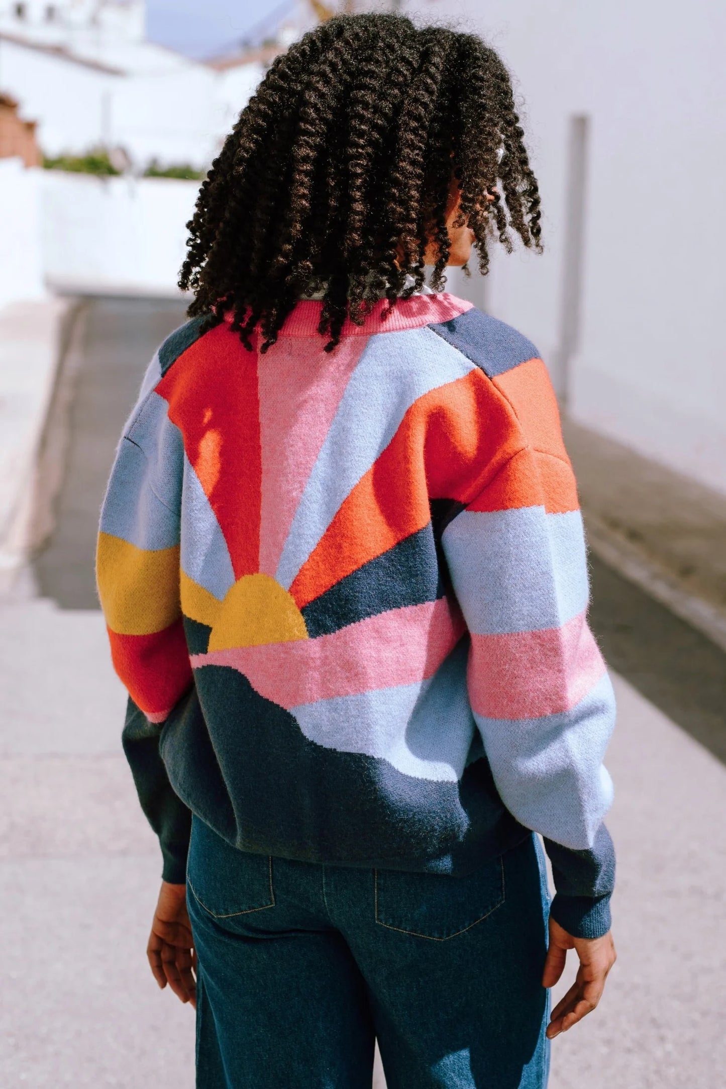Solana Sunset Sweater Bomber Jacket
