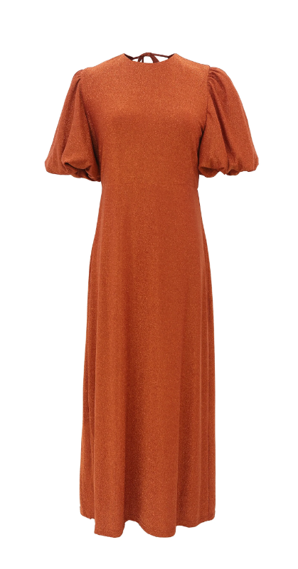 Olympe Sparkle Orange Brule Dress