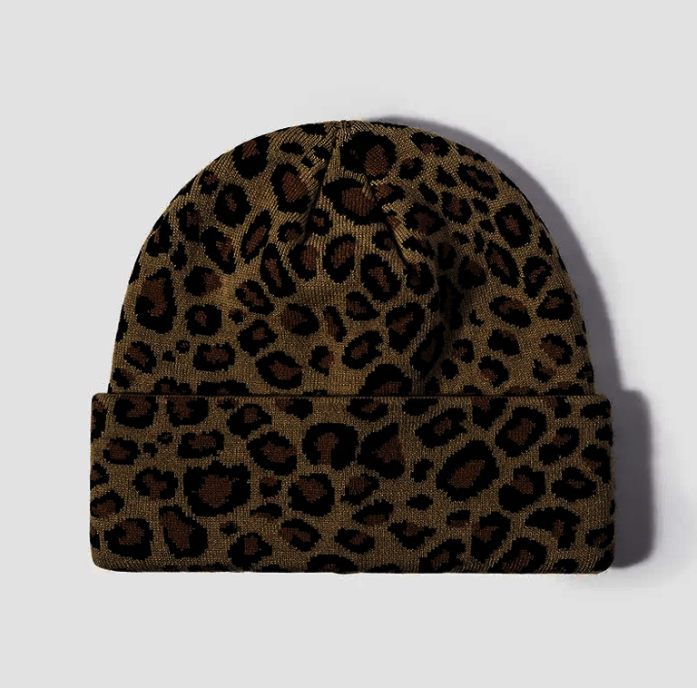 Leopard beanie
