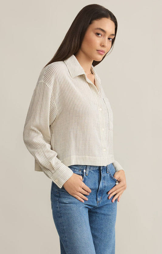 Solana Stripe Crop Top